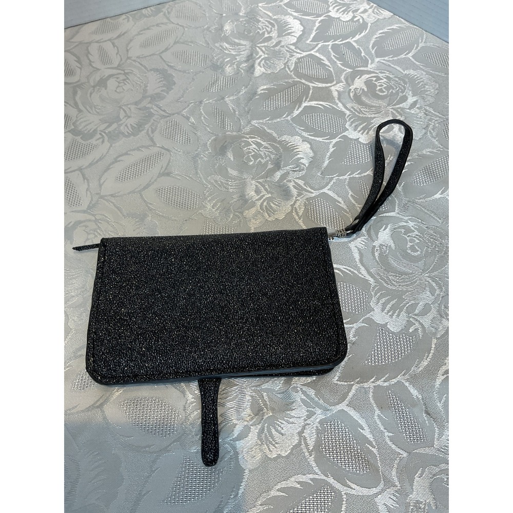 Unbranded Wristlet Clutch Women OS Black Excellent Glitter Shimmer Evening Bag - Picture 5 of 5